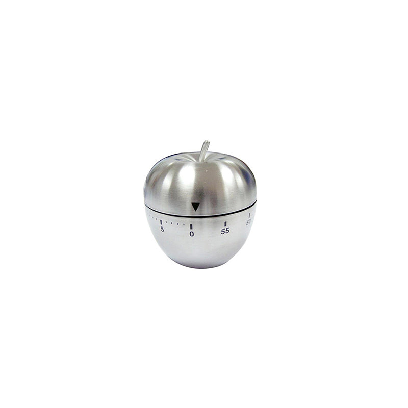 2.4x2.4x3.1-Inch 60 Minute Mechanical Kitchen Egg Timer Stainless Steel  Silver