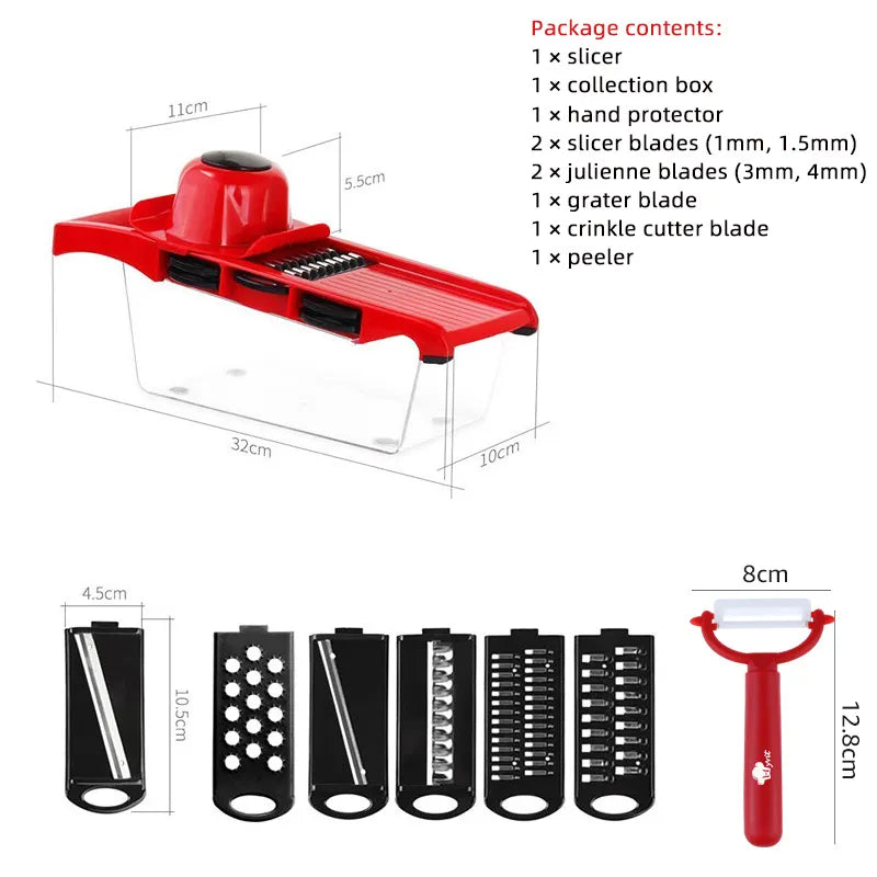 6 in 1 Vegetable Cutter Set - Eztico