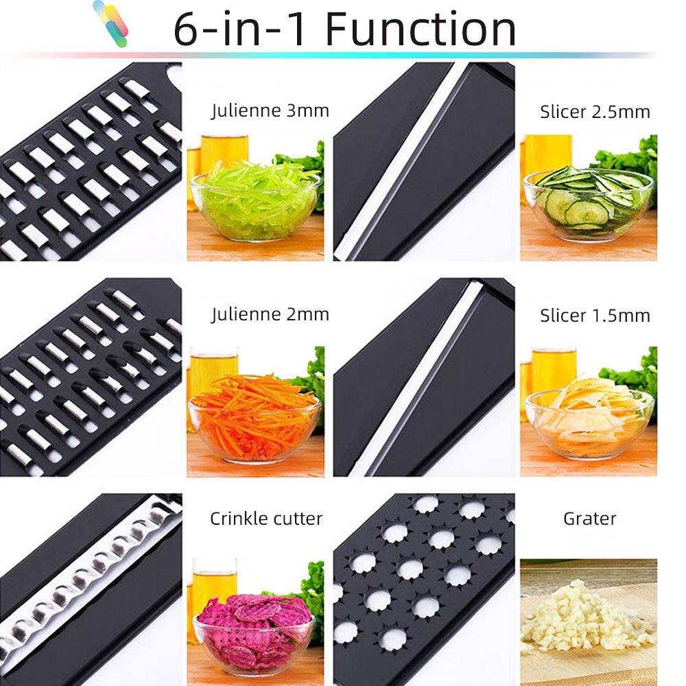 6 in 1 Vegetable Cutter Set - Eztico