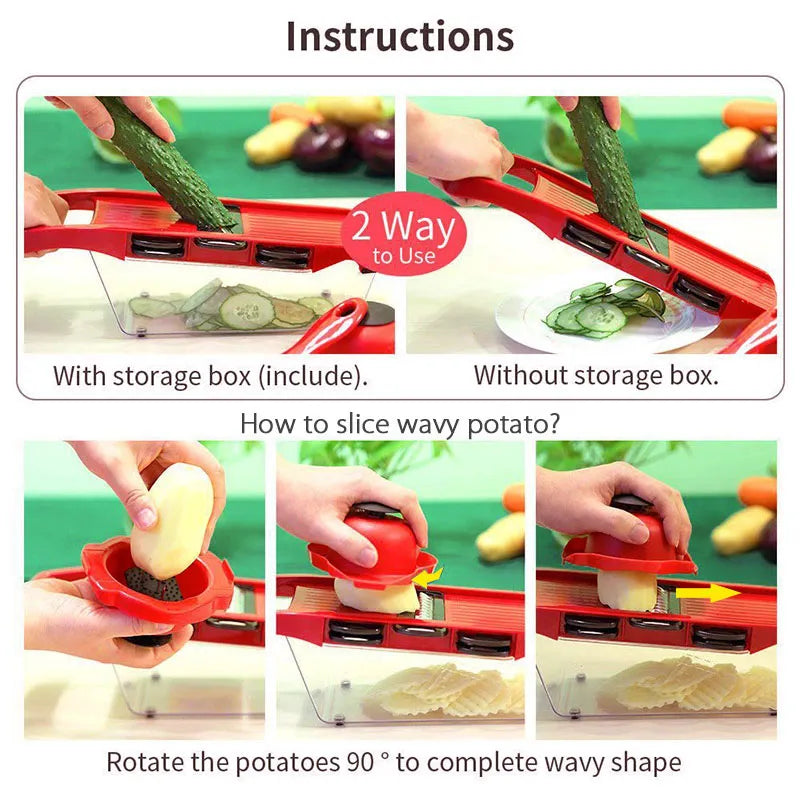 6 in 1 Vegetable Cutter Set - Eztico