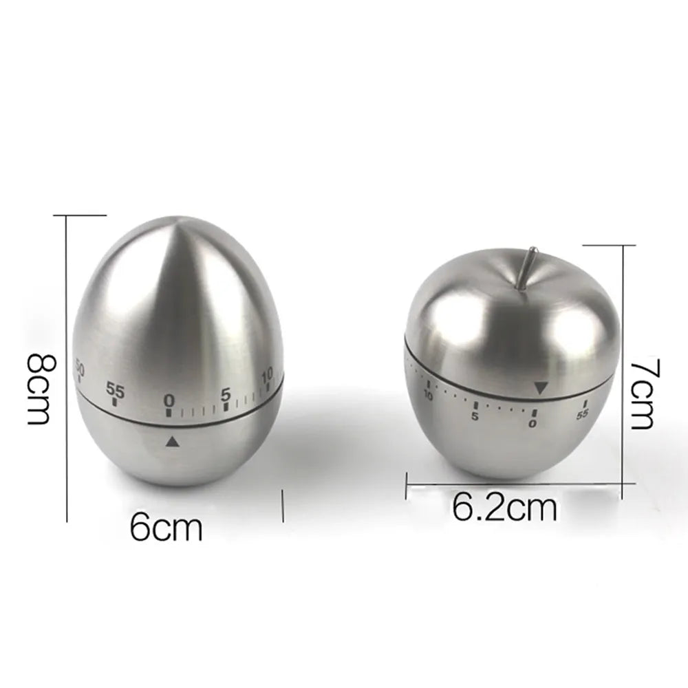 Kitchen Stainless Steel Clock Timer - Eztico