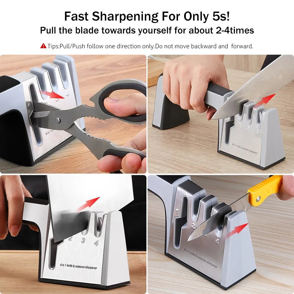 4 in 1 Knife Sharpener - Eztico