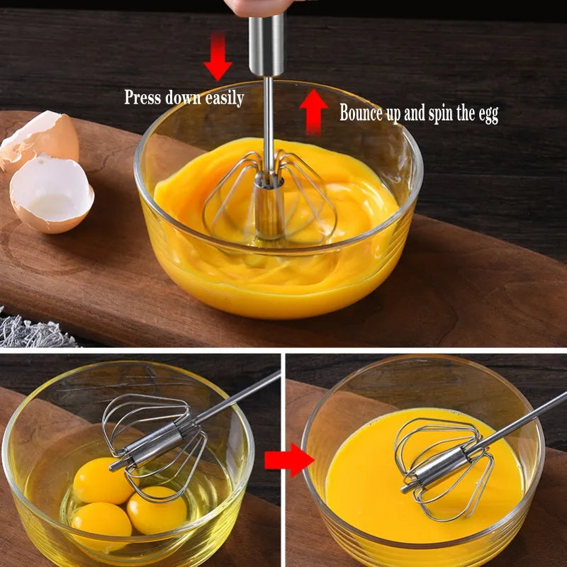 Hand Pressure Semi-automatic Egg Beater - Eztico