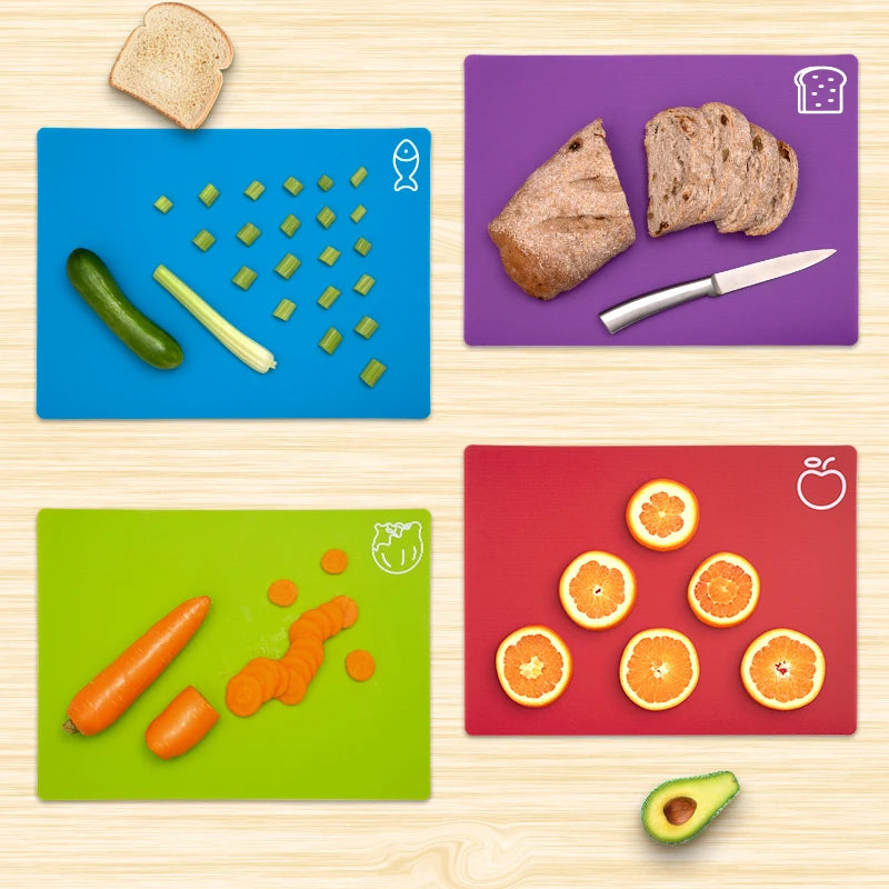 5 Pieces Flexible Cutting Boards Mat - Eztico