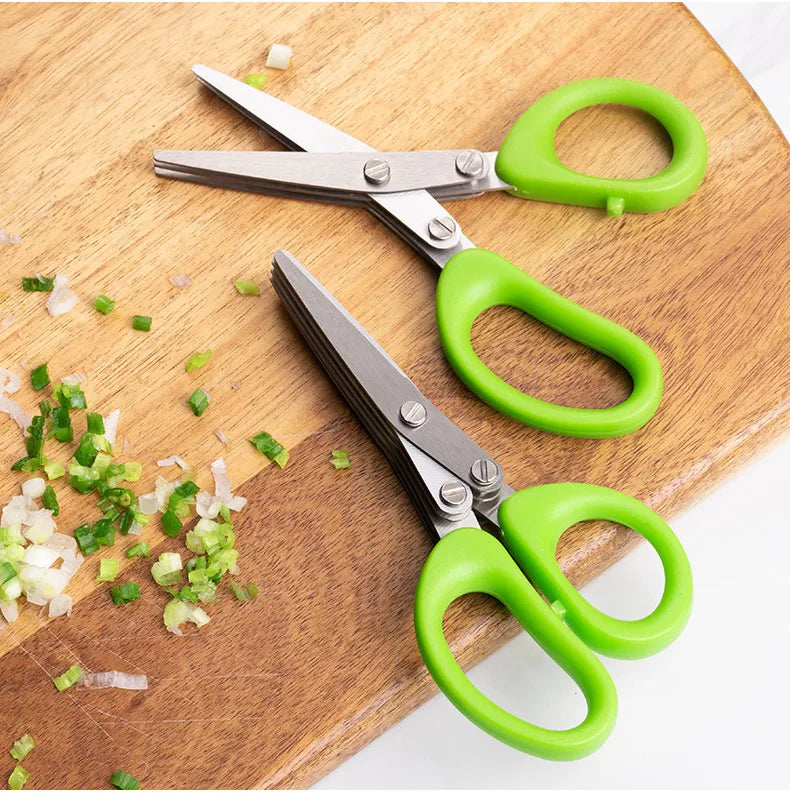 Multi-functional Stainless Steel 3/5 Layer Kitchen Scissors - Eztico