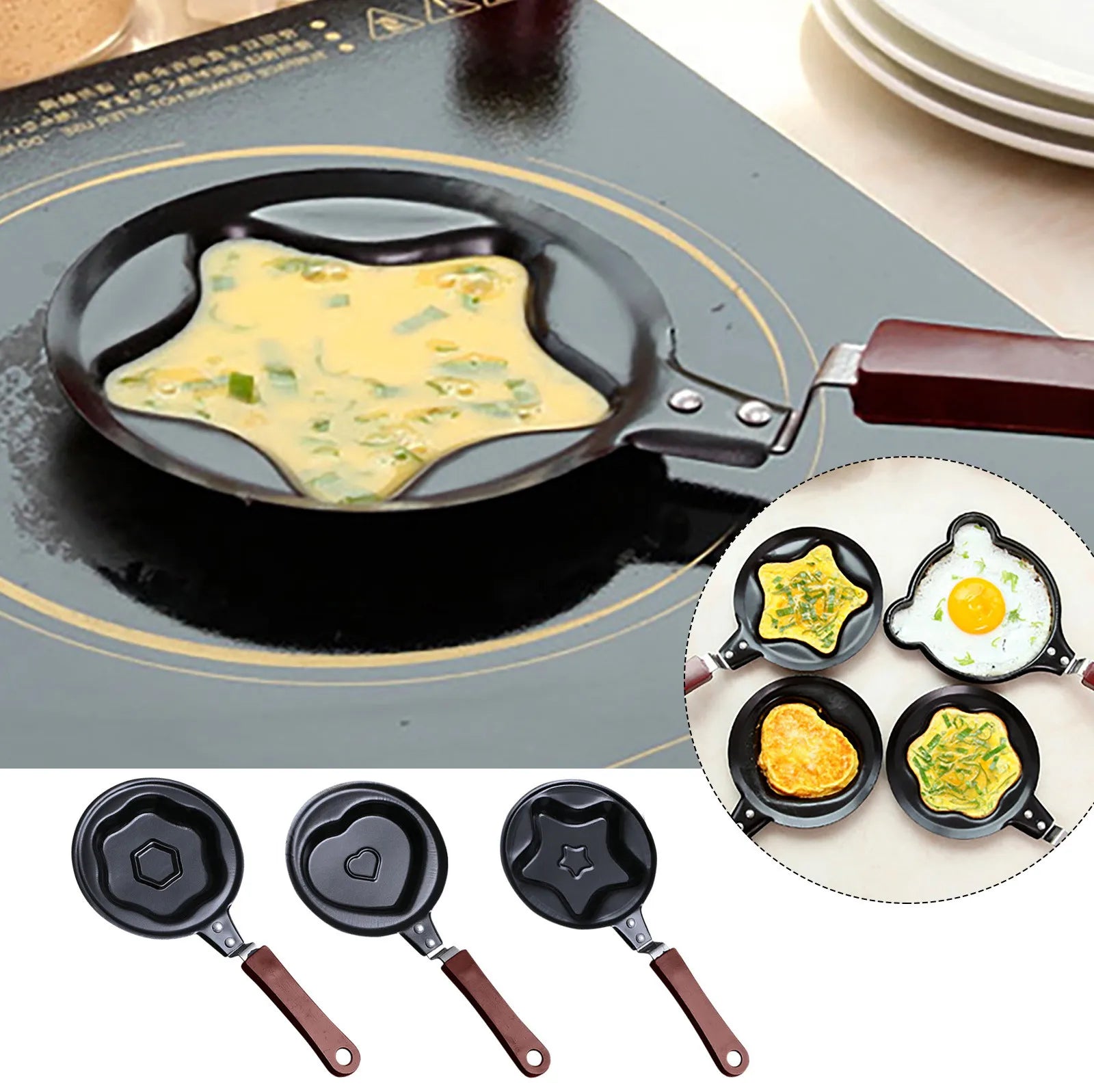 Mini Pancake Maker Egg-Shaped - Eztico