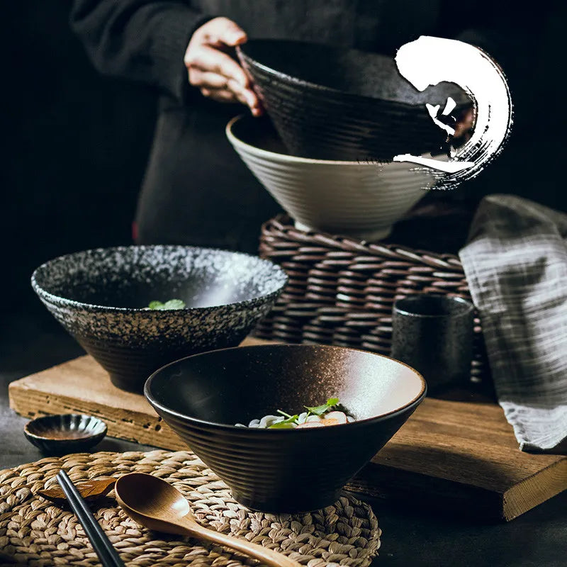 Japanese Ramen Ceramic Bowl Set - Eztico