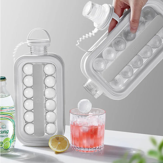 2 in 1 Portable Silicone Ice Ball Mold - Eztico