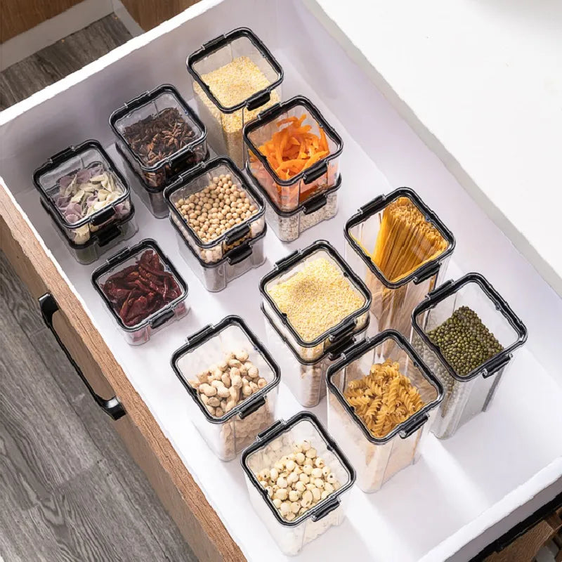 Transparent Plastic Sealed Kitchen Storage Box - Eztico