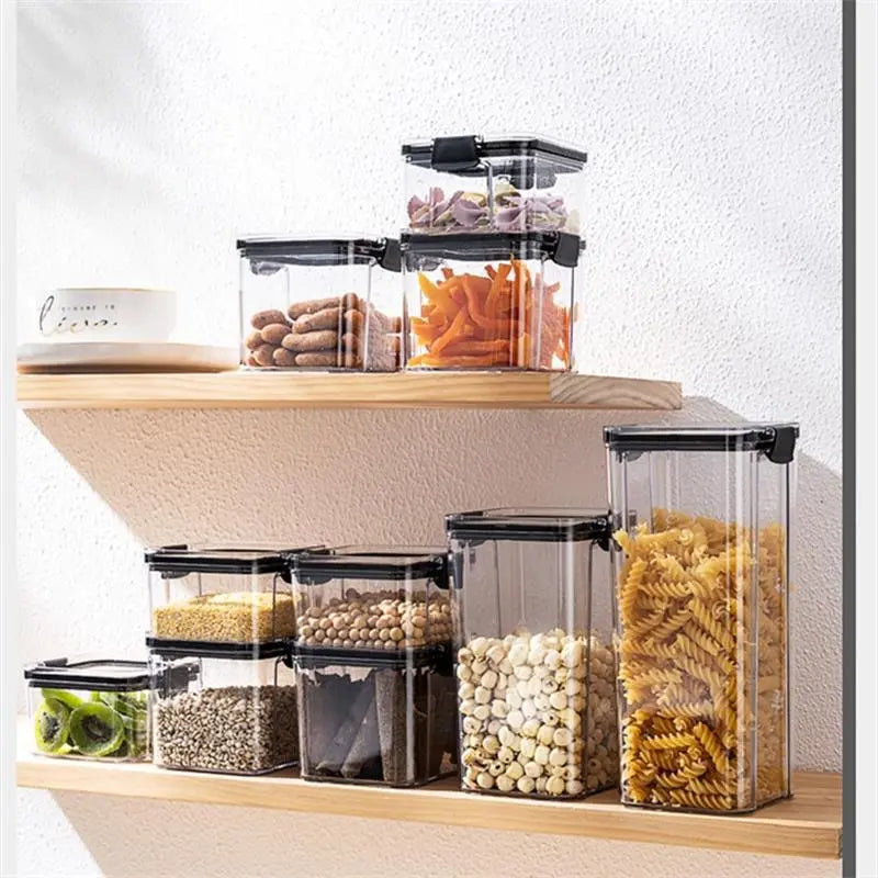 Transparent Plastic Sealed Kitchen Storage Box - Eztico