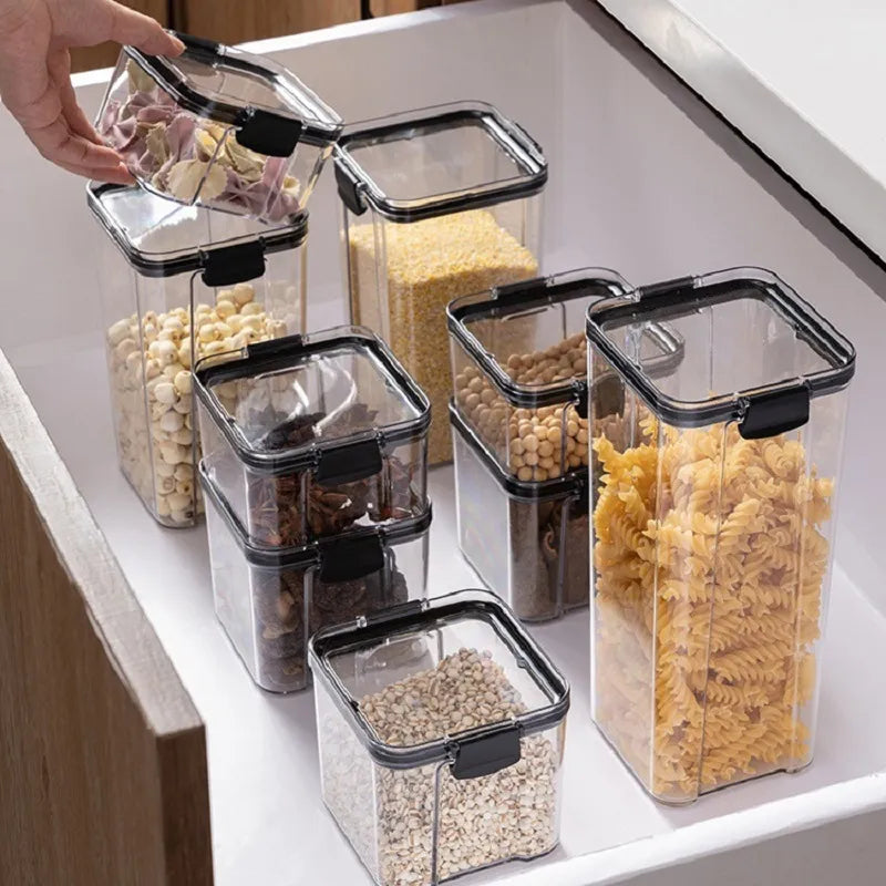 Transparent Plastic Sealed Kitchen Storage Box - Eztico